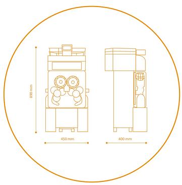 Spremiagrumi QXC-4 – QOrange – Macchine Professionali Spremiagrumi